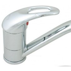 Capri Short Swivel Faucet With Hot and Cold Flick Mixer - Ceramic Disc Valves and Chrome Finish (134238)