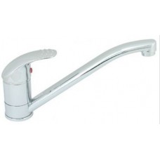 Coral Long Swivel Faucet with Hot and Cold Flick Mixer - Ceramic Disc Valves - Chrome Finish (134264)