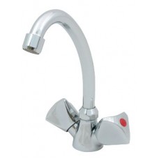 Bermuda Mixer Tap for Hot and Cold Water - Chrome Finish (134290)