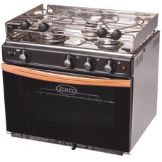 ENO OCEAN GASCOGNE 1833 - 3 Burner Marine Range with S/S Oven and Grill - Highly Polished Marine Grade S/S Range with Electronic Ignition (183341)