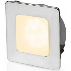 Hella EuroLED 95 Gen 2 LED Downlight - Warm White Light with Square 316 Stainless Rim and Spring Clips - 9-33V Multivoltage - Interior or Exterior - Completely Sealed - Dimmable - 5 Year Warranty (2JA958340521)