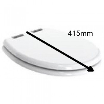 Tecma Replacement Toilet Seat and Lid - Suits Tecma Silence Toilets - Polyester Coated Timber - SOFT CLOSE T-278FR (4471516)