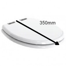 Tecma Replacement Toilet Seat and Lid - Suits Tecma Elegance Toilets - Polyester Coated Timber T-236 (4471532)