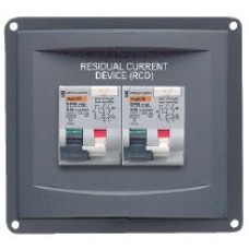 BEP Marinco Residual Current Device Panel - 1 x 16 Amp  1 x 32 Amp Circuit Breaker (113645 - SUR 900-RCD-1X16-32A)
