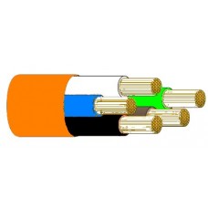 Tricab Marine 5 Core 6mm Tinned ORANGE Flexible Rubber Cable (Brown, Blue, Earth) - Suits 240V AC Shorepower Leads - Sold per mtr or 100m Spool (TRI 5C6OR)
