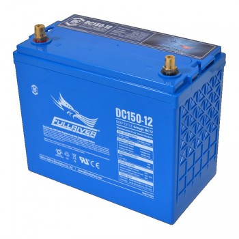 Fullriver DC150 - 12 Volt - 150Ah - 900CCA - Marine Deep Cycle AGM Battery - Maintenance Free Sealed AGM (DC150-12)