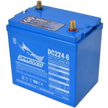 Fullriver DC224 - 6 Volt - 224Ah - 900CCA - Marine Deep Cycle AGM Battery - Maintenance Free Sealed AGM (DC224-6)