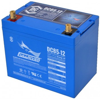 Fullriver DC85 - 12 Volt - 85Ah - 510CCA - Marine Deep Cycle AGM Battery - Maintenance Free Sealed AGM (DC85-12)