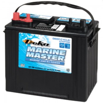 Deka Marine Master Battery - DP24  - 12 Volt -  550CCA - DUAL Marine Starting and Cycling - Maintenance Free Battery (DP24)