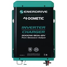 Enerdrive Inverter Charger Combi - 12 Volt to 240V True Sine Wave Inverter (2000W) with 80 Amp Battery Charger with Auto Transfer Switch (EN220080-12)