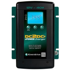 Enerdrive ePOWER DC2DC 12V 40A+ Battery Charger - Two DC Inputs 10.5-32V (e.g. Engine Charging and Solar) 12V 40A+ Output (EN3DC40+)