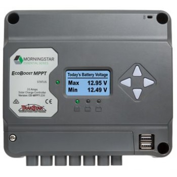 Morningstar EcoBoost MPPT 30 Amp Solar Controller with LCD Display - Suits 12 or 24V Systems - Essential Series (SR-EB-MPPT-30M)