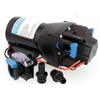 Jabsco Par-Max 3HD - 12 Volt - 11LPM - 60PSI - Freshwater Pressure Pump - Incl 12mm Hose Fittings and Strainer - Q301J-118S-3A (J20-208)