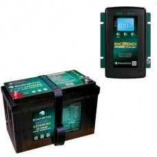 Enerdrive ePOWER Lithium B-TEC 125Ah Battery 12V - Incl Bluetooth Monitoring - Inc 40A DC2DC Charger and MPPT Solar Controller (K-125-DC40-BUNDLE)