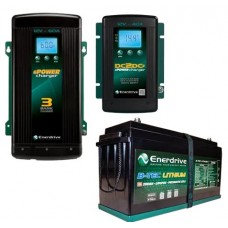 Enerdrive ePOWER Lithium B-TEC 200Ah Battery 12V - Incl Bluetooth Monitoring - Incl. 40A DC2DC Charger and MPPT Solar Controller and 60A AC Charger (K-200-DC40-AC60-G2)
