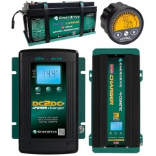 Enerdrive ePOWER Lithium B-TEC 300Ah Battery 12V - Bluetooth Monitoring - Incl. 40A DC2DC Charger, MPPT Solar Controller, 100A AC Charger, 2000W-X Inverter and ePRO Battery Monitor (K-300-01)