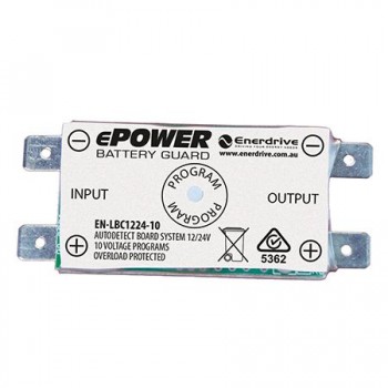 ePOWER 10A Low Battery Cutout - Protects Your Batteries - Low Voltage and High Voltage Protection with Alarm Output (EN-LBC1224-10)