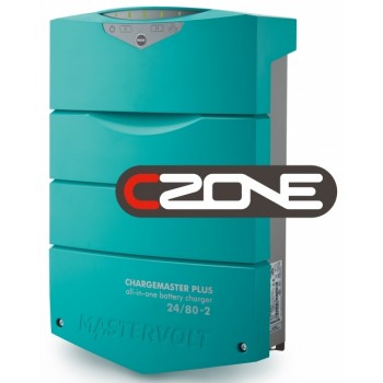 Mastervolt ChargeMaster PLUS 24/80-2 CZone Battery Charger - 24 Volt 80 Amp - 2 Output - 120/230 Volt AC Input - 44320805 (110342)