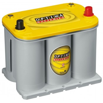 Optima Yellow Top D27F - 12 Volt - 66Ah - 845CCA - Spiral Cell AGM Deep Cycle Battery - Some days, endurance is more important than luck (D27F)