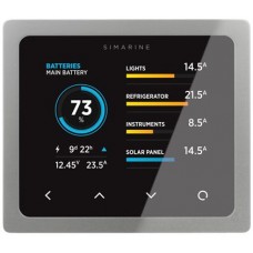 Enerdrive SIMARINE PICO4 - Digital Monitoring System with WiFi - 12/24 Volt Systems - SILVER Bezel Panel Mount (SI-PICO4)