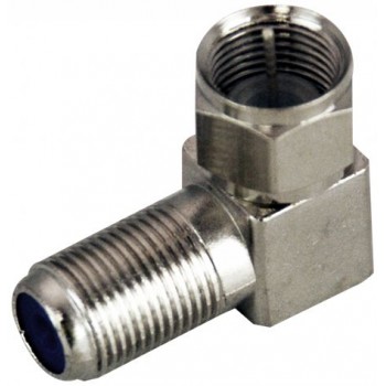 TV - F-Type Right Angled Joiner - Female to Male - Suit Coaxial Cable - 75 Ohm (BC3720HR)