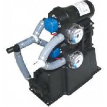 Jabsco Dual Max Fresh Water Pressure Pump System - 24 Volt - 28LPM - 20 to 40PSI - Integrated Accumulator Tank - Suits 19mm Hose Fittings 31670-0094 (J20-129)