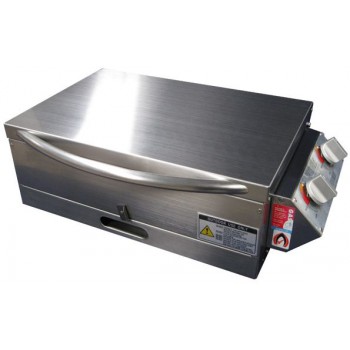 Sizzler Deluxe Gas Barbecue with Flame Failure - LOW Lid (No Window) - Stainless Steel HOTPLATE - Suits Camping and Caravans BBQ (Sizzler Lo/Lid FF SS)