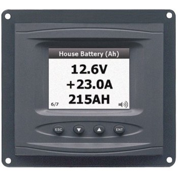BEP Marinco DC Systems Monitor (Panel Mount) - Suits 8-32V - Incl Shunt - 80-600-0027-00 (113408)