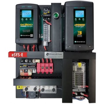 Enerdrive eSYSTEM-E DIY Installation KIT - Incl. 40A AC Charger, 40A DC Charger, MPPT Solar Charger, ePRO Battery Monitor and Fuse Block (eSYS-E)