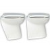 Jabsco Deluxe Silent Flush Electric Toilet - 12V - Household Height - Vertical Back - Fresh Water Flush (J10-135)