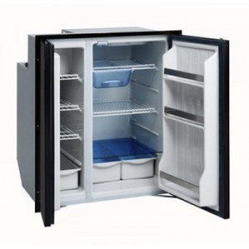 Isotherm CR200 Cruise Grey Line Two Door Side by Side Fridge/Freezer - 12 or 24VDC - 150 Litre Fridge and 50 Litre Freezer - Two Grey Doors -  1200BB4WA (381689)