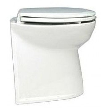 Jabsco Deluxe Silent Flush Electric Toilet - 24V - Compact Height - Vertical Back - Fresh Water Flush (J10-145)