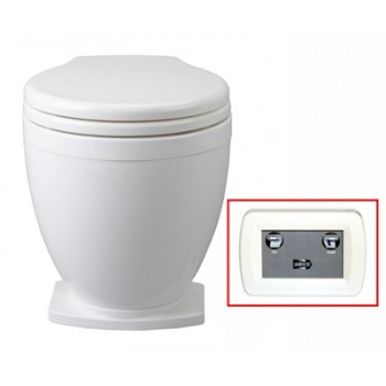 Jabsco LITE-Flush Toilet - 12 Volt - With Control Panel - Salt Water Flush (J10-150)
