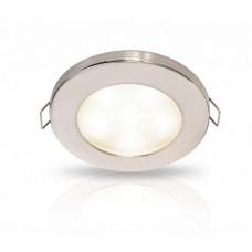 Hella EuroLED 95 Gen-1 Series LED Downlight with Spring Clips - White Light with Stainless Rim (2JA980940211)