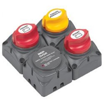 BEP Marinco Battery Switch Cluster with Digital VSR - 113684 (SUR 716-SQ-140A-DVSR)