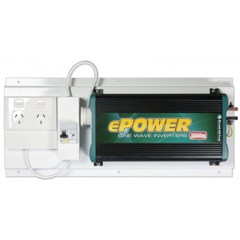 Enerdrive ePower 1000W 12V RCD Inverter Kit - True Sine-wave Inverter 12V DC to 240v AC with GPO and RCD Inverter Kit (RCD-GPO-EP1000W)