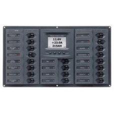 BEP Marinco Contour 20 Circuit Breaker DC Panel - Horizontal with Digital Meter (113166 - 903-DCSM)