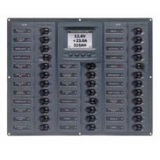 BEP Marinco Millennium 32 Circuit Breaker DC Panel - Horizontal with Digital Meter (113210 - SUR M32-DCSM)