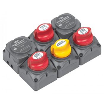 BEP Marinco Battery Switch Cluster with Digital VSR - 113688 (SUR 717-140A-DVSR)